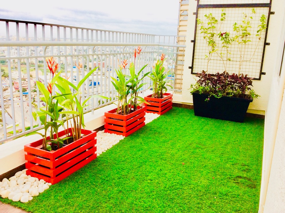 Indian terrace & balcony in Bengaluru.
