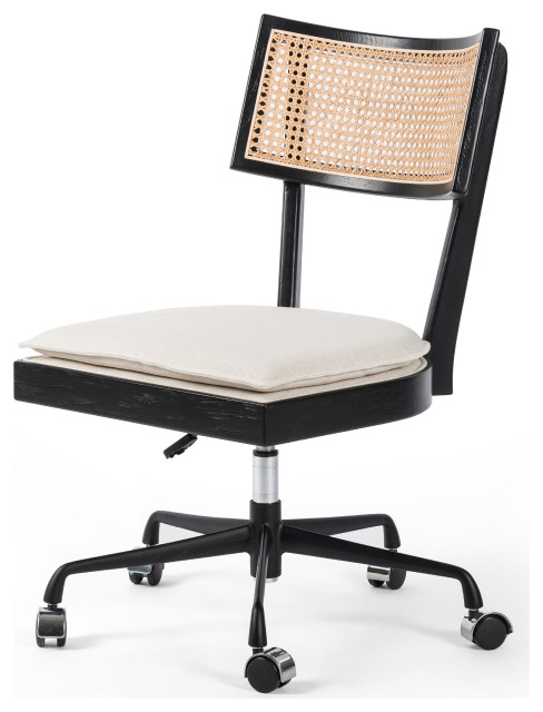 Britt Desk Chair, Brushed Ebony
