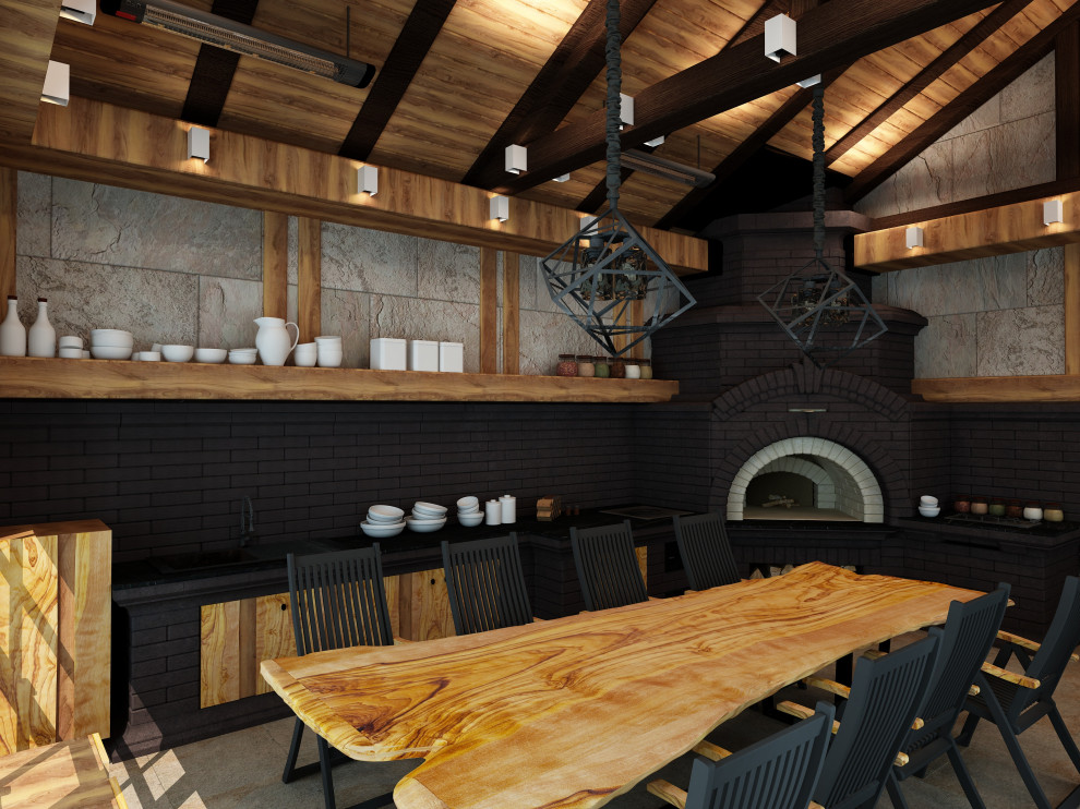 Тёплая-зимняя беседка