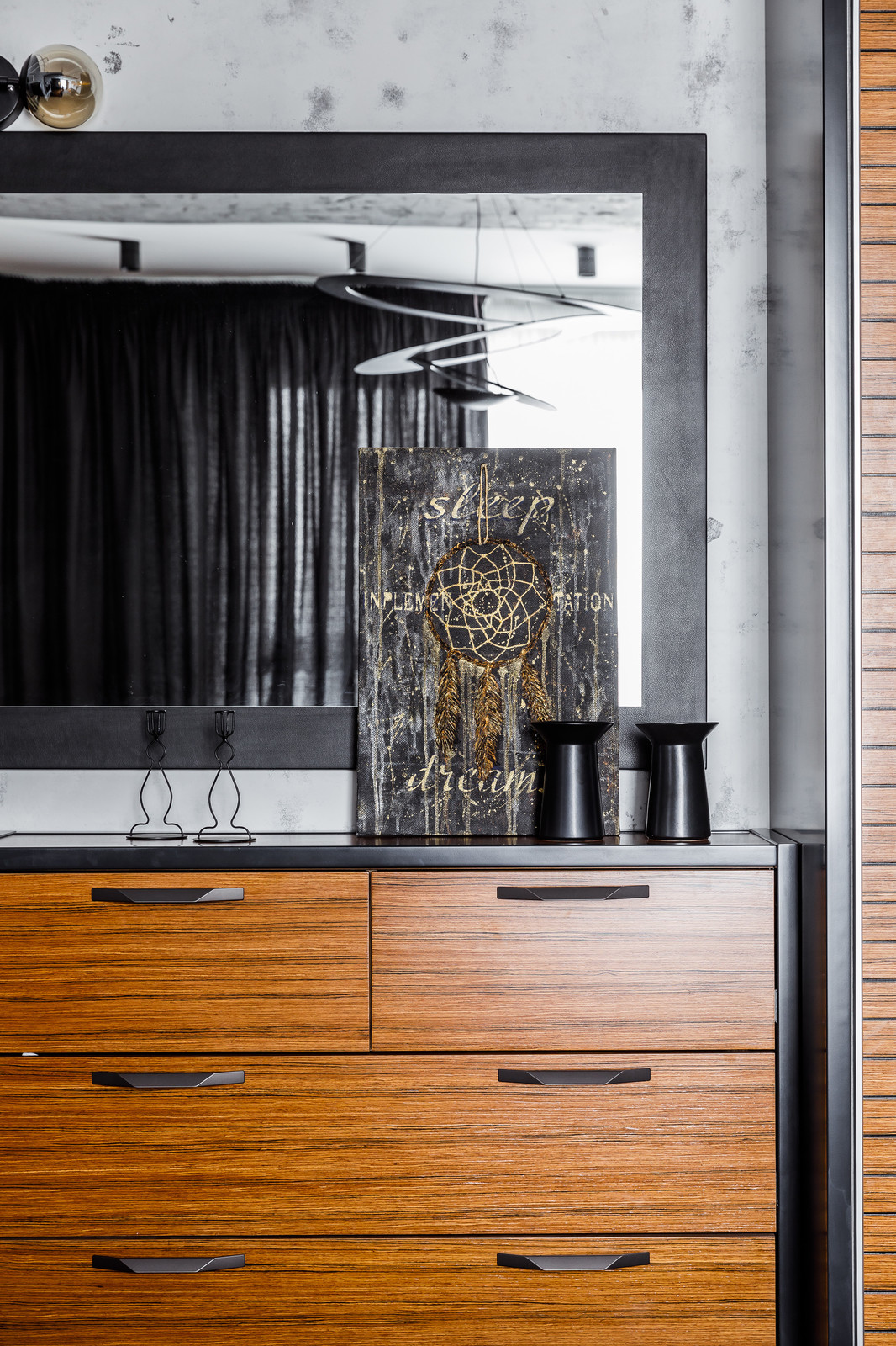 Фото спальни реализованного проекта квартиры ЖК "Центральный"