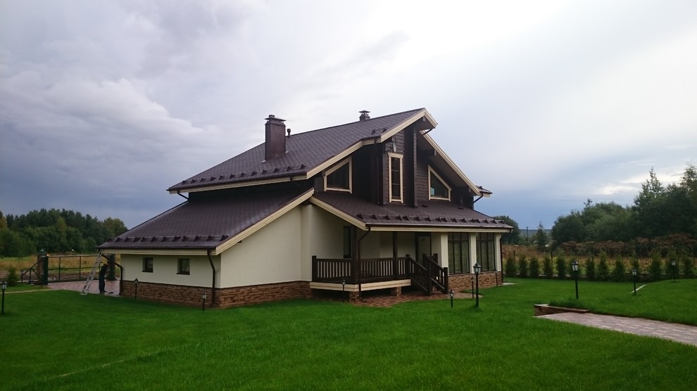 Комбинированный дом в Коробицыно