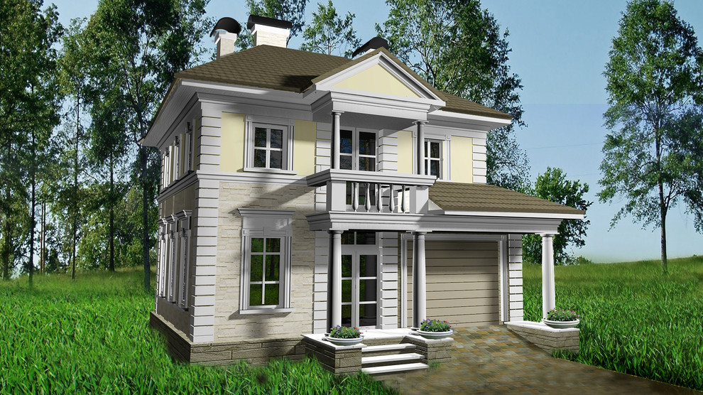 Загородный дом в классике 140 кв.м