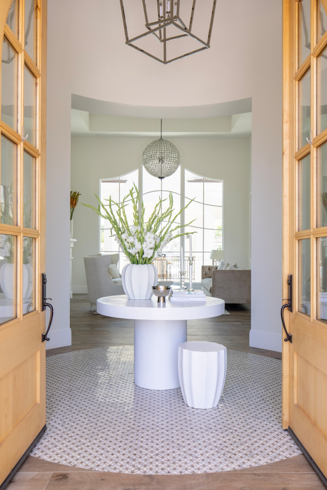 Inspiration for a transitional entryway remodel in Phoenix