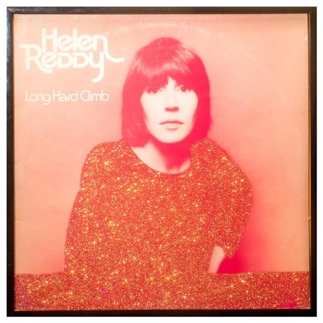 Glittered Helen Reddy “Long Hard Climb” Album