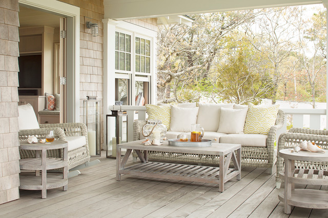 Martha's Vineyard, Oak Bluffs bord-de-mer-terrasse-en-bois