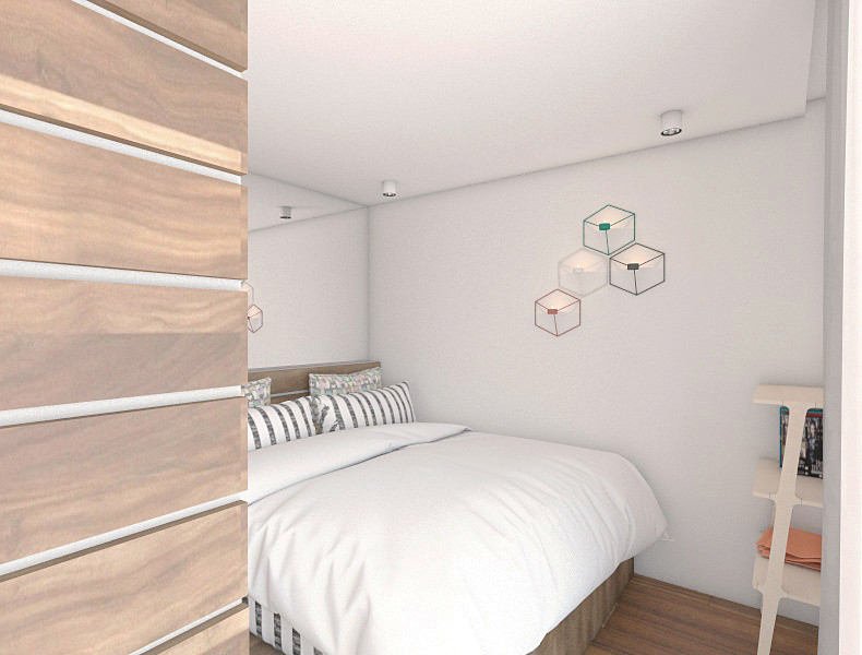 Дизайн квартиры-студии в минимализме.