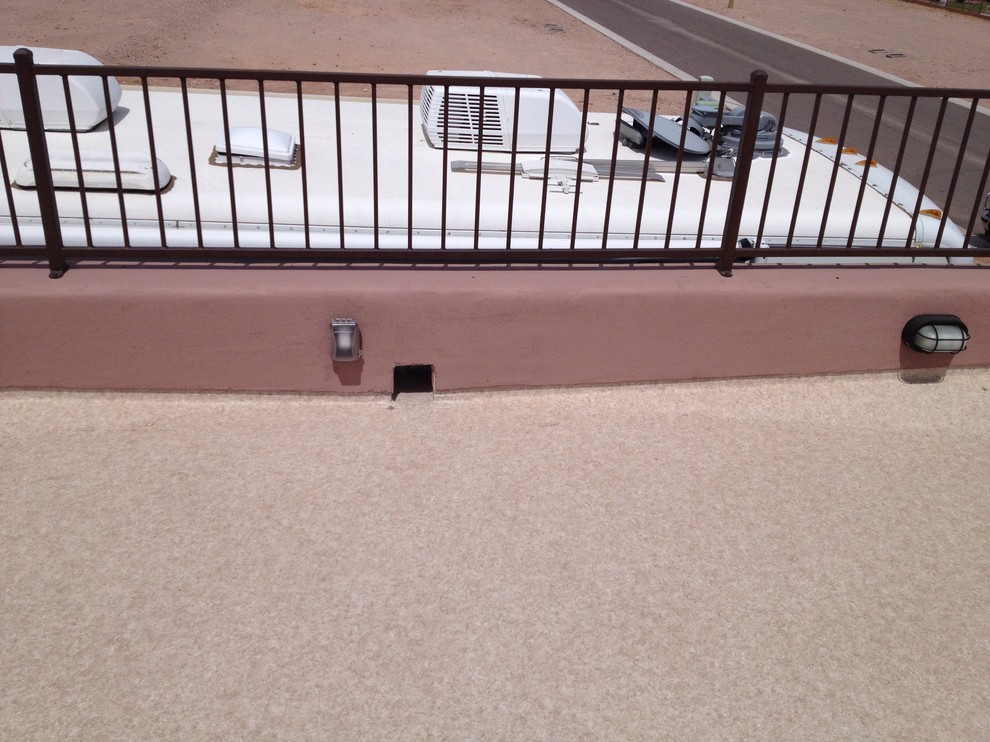 Example of a rooftop deck design in Phoenix with no cover