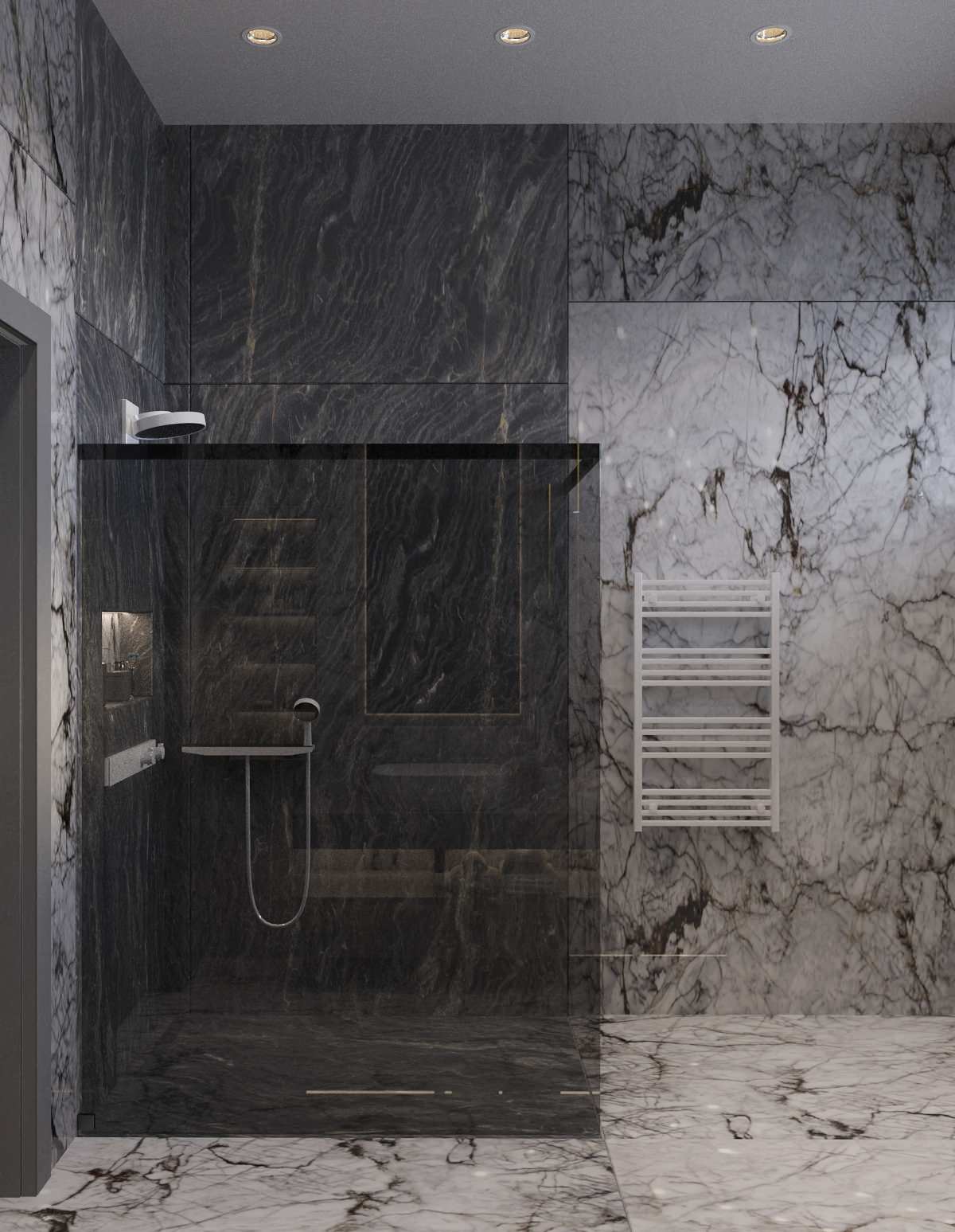 Интерьер двухэтажного загородного дома