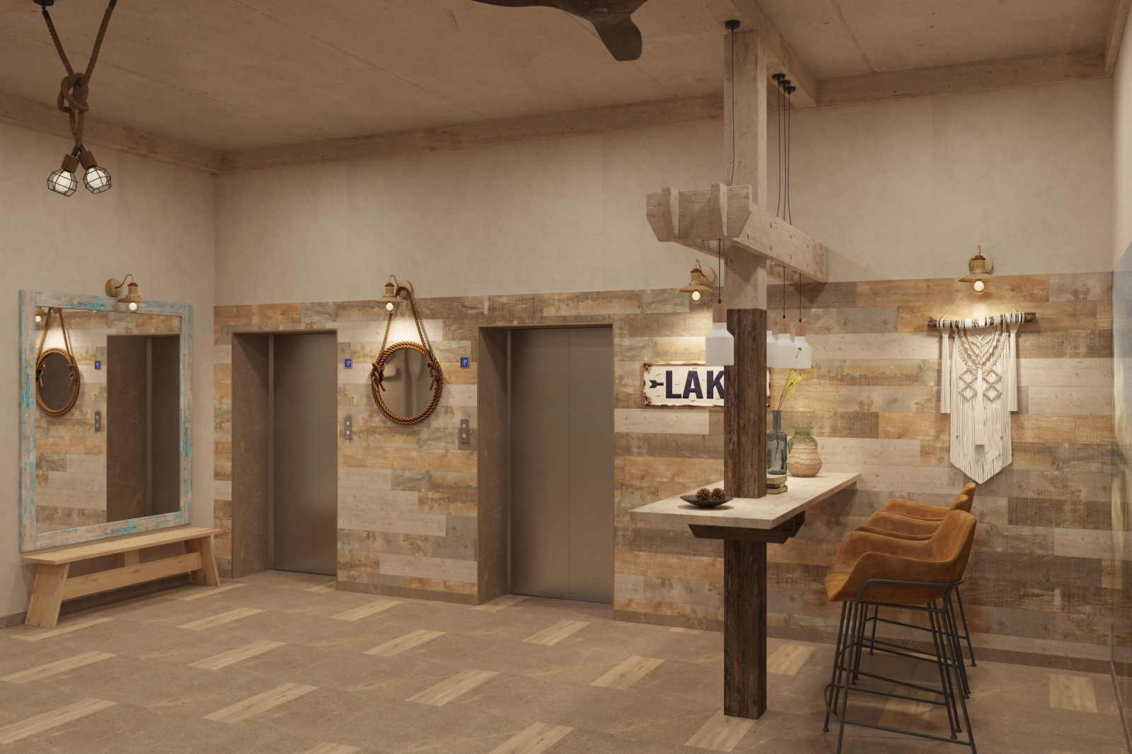 Интерьер места общего пользования (ИОП) ЖК