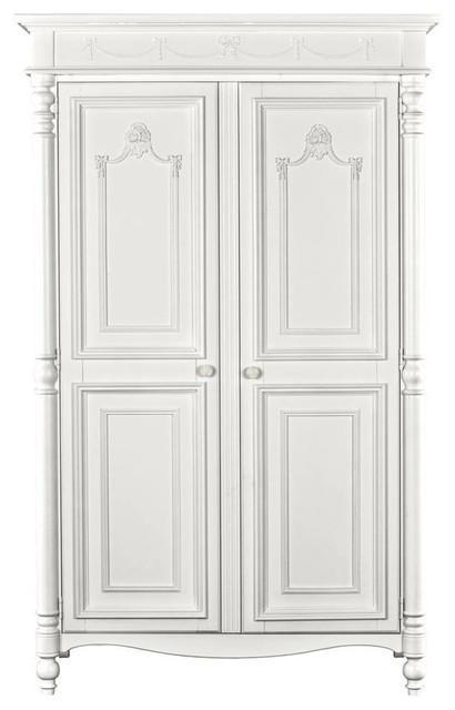 Isabella Armoire - French White Standard Finish