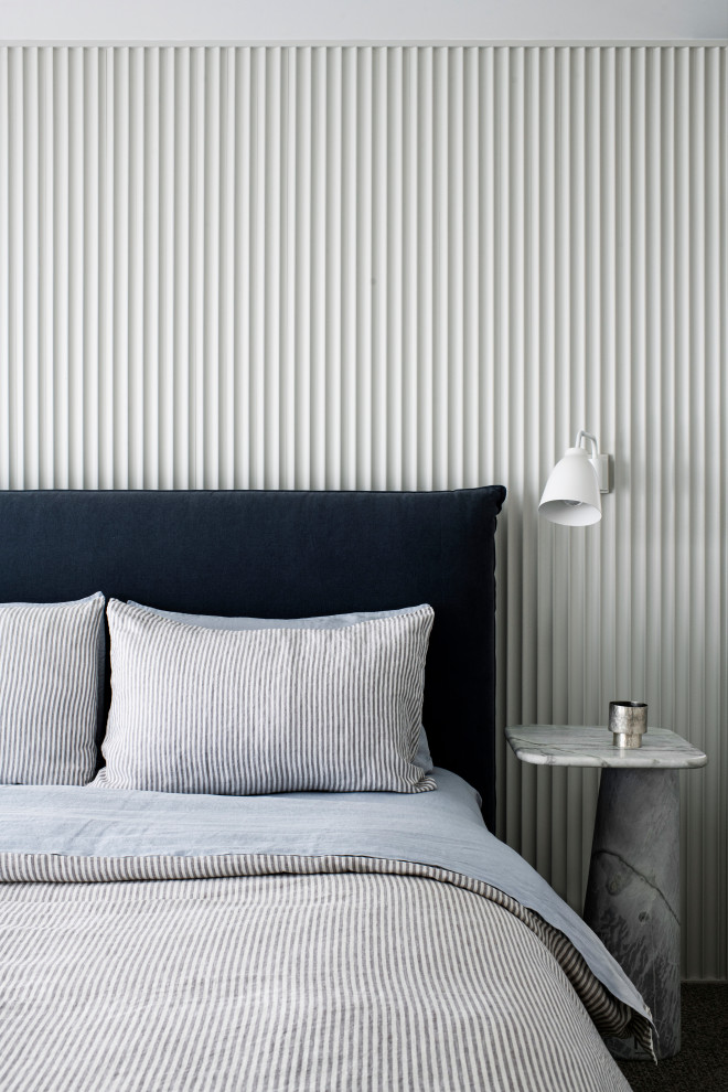 Contemporary bedroom in Sydney.