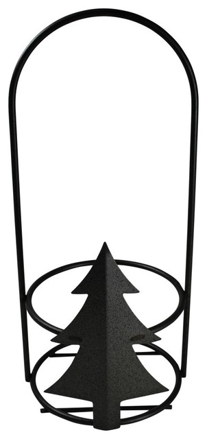 Christmas Candle Holder Black Wrought Iron 10.5" Tree Shaped Home Décor