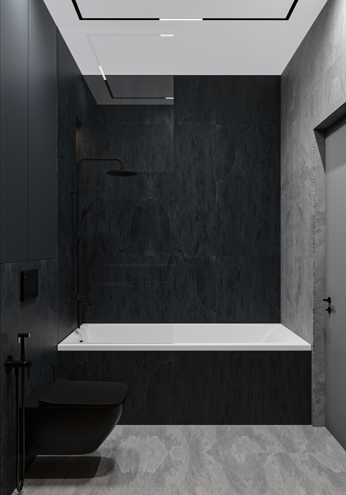 Темная ванная