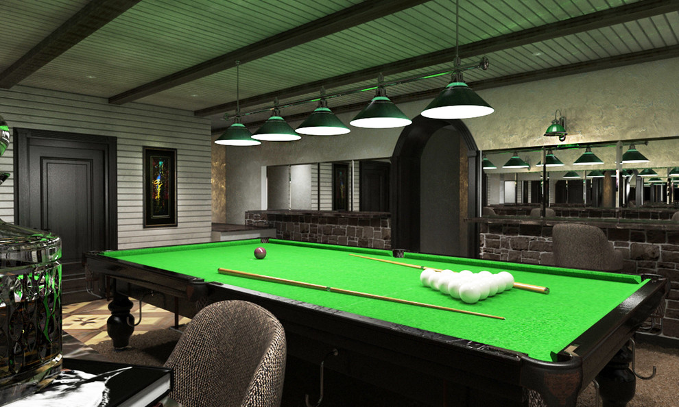 БИЛЬЯРДНАЯ В ЧАСТНОМ ДОМЕ