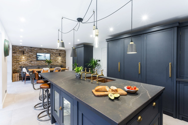 A Glamorous Industrial Style Shaker Kitchen By Burlanes