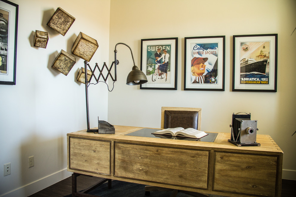 Inspiration for a transitional home office in Salt Lake City.