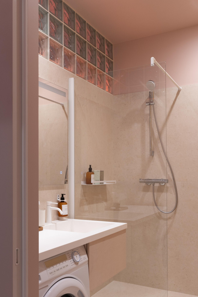 Квартира с стеклоблоками