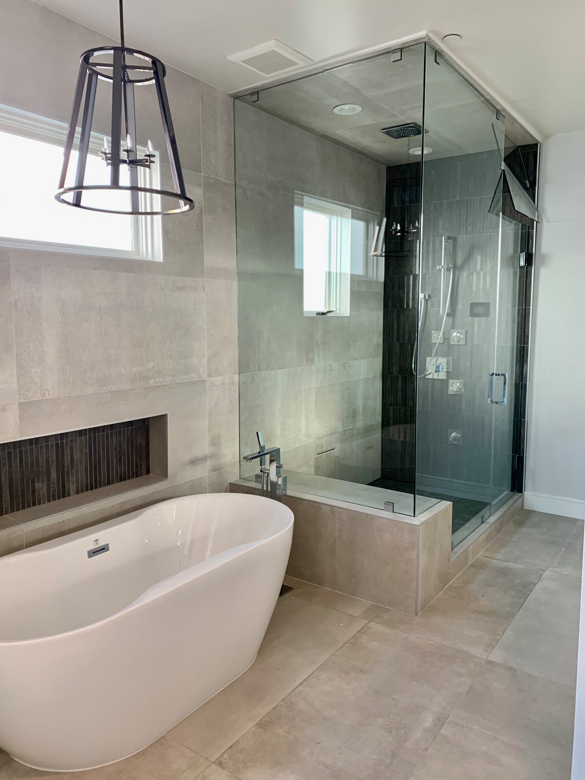 Interior Paint, floors, and tiles.