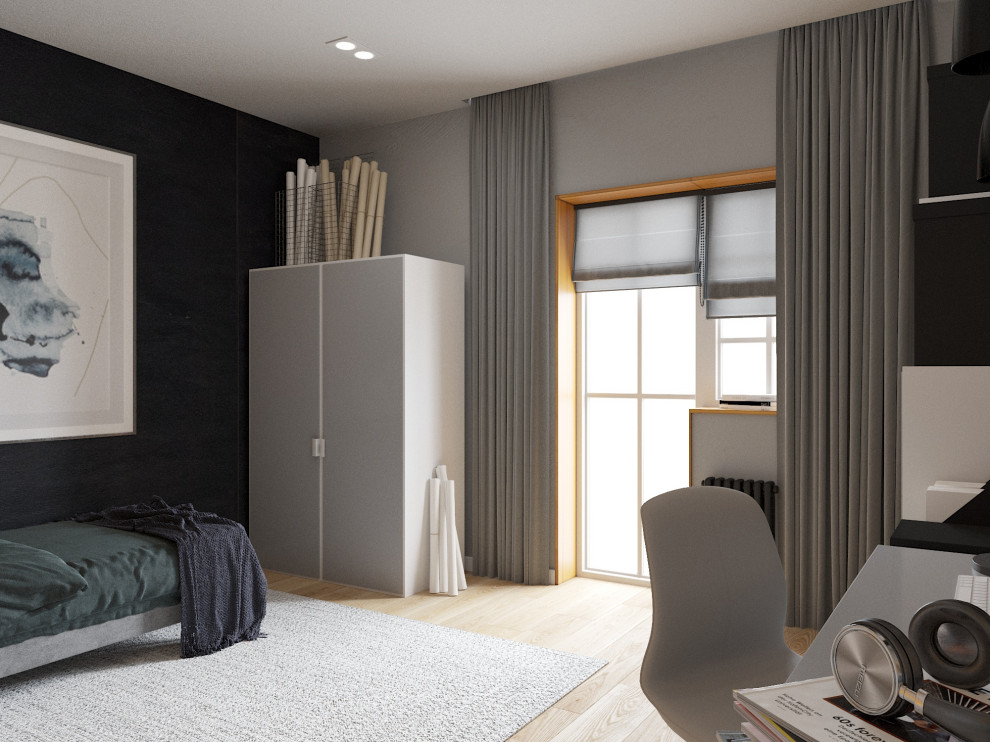 Таунхаус для большой семьи - спальни, санузлы