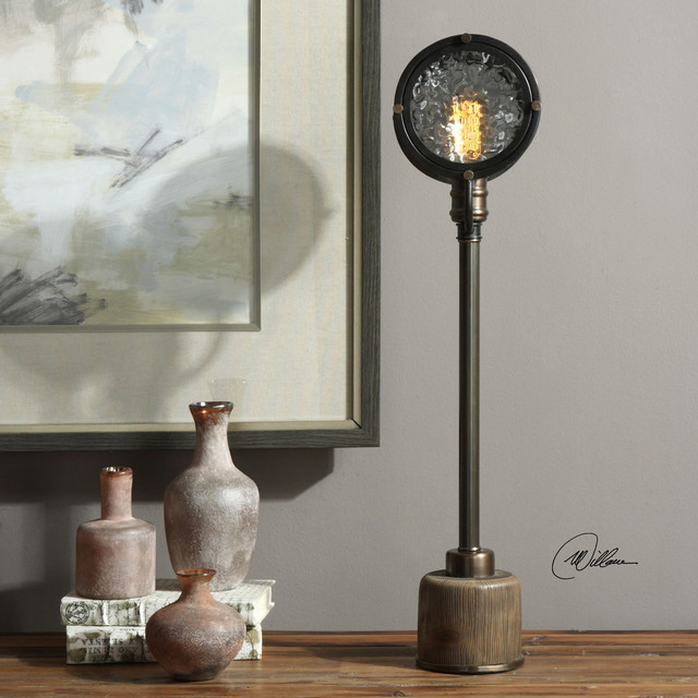 Uttermost Desk Lamps Metal Wood And Glass Gavia Antiqued Plated Uttermost Desk Lamps Metal Wood And Glass Gavia Antiqued Plated Brass Table By Lighting New York