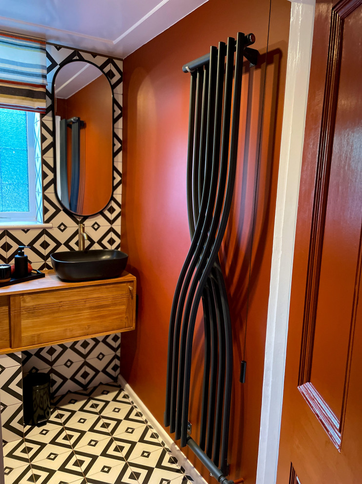 African inspired cloakroom