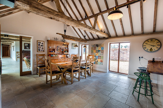 Barn Conversion Tiling rustic-kitchen