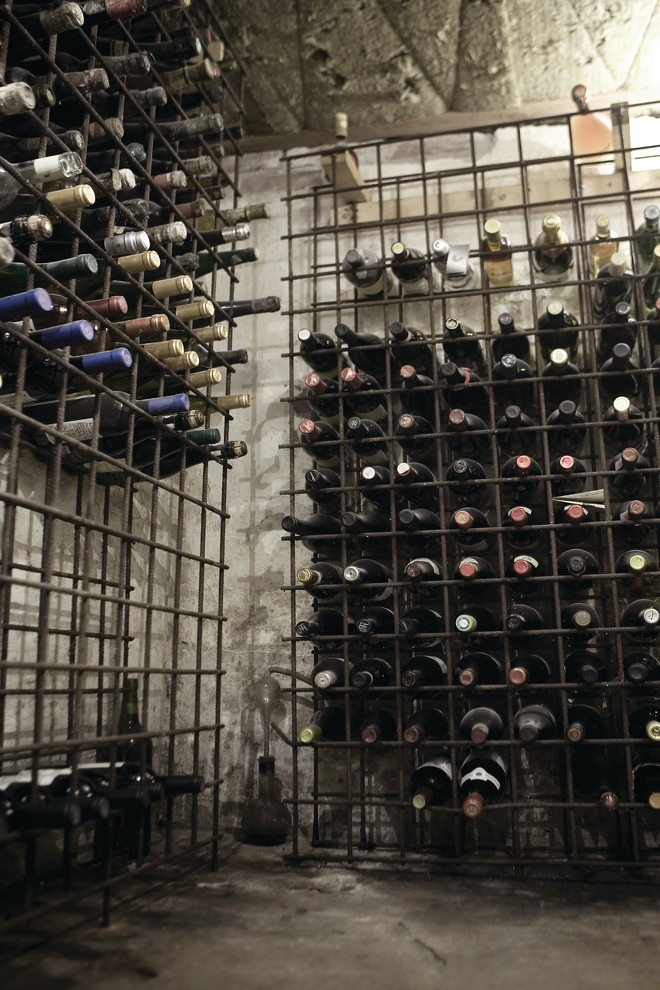 Photo of a scandinavian wine cellar in Copenhagen.