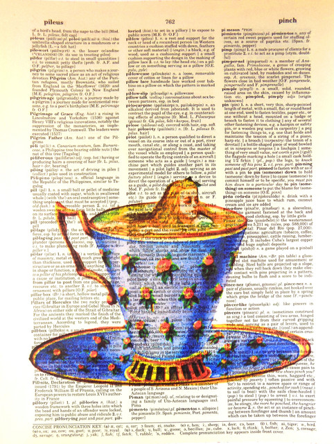 Art N Wordz Alice In Wonderland Teacup Dictionary Sheet Pop Art Print  Poster - Contemporary - Prints And Posters - by Whinycat | Houzz