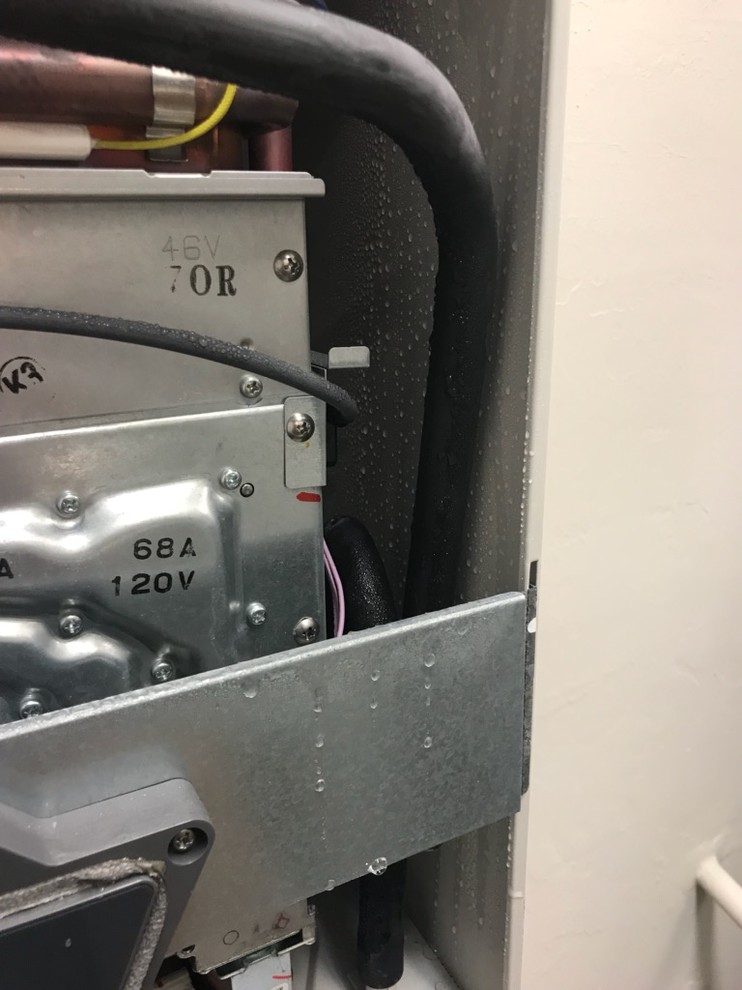 Condensation inside Takagi On Demand Hot Water Heater