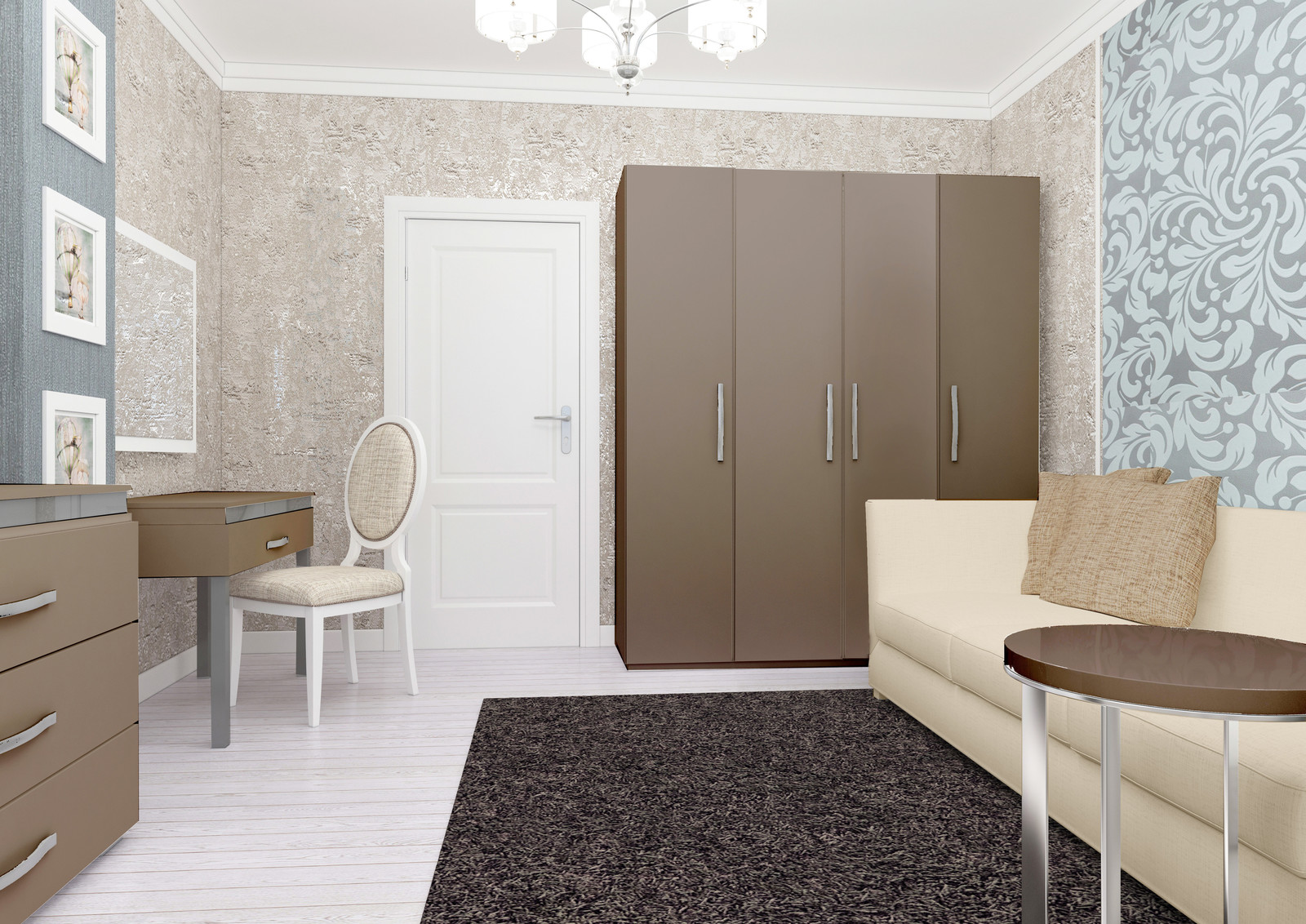 Современный интерьер в светлых тонах