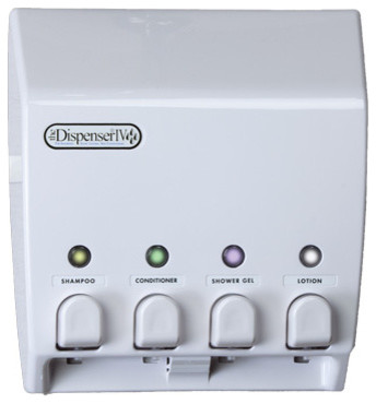 Clic 4 Chamber Shower Dispenser Contemporary Soap Lotion Clic 4 Chamber Shower Dispenser