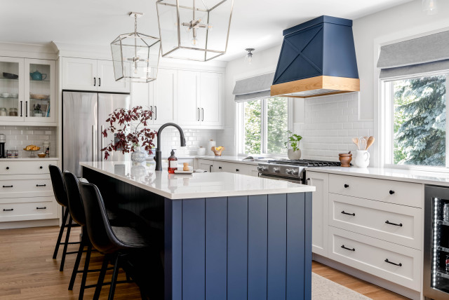 Modern Kitchen Design, Choosing Blue Colors for Kitchen Cabinets, Walls and  Decor