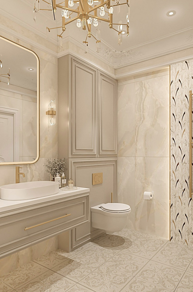 Интерьер Женской Ванной комнаты. Таунхаус в КП "Образцово"