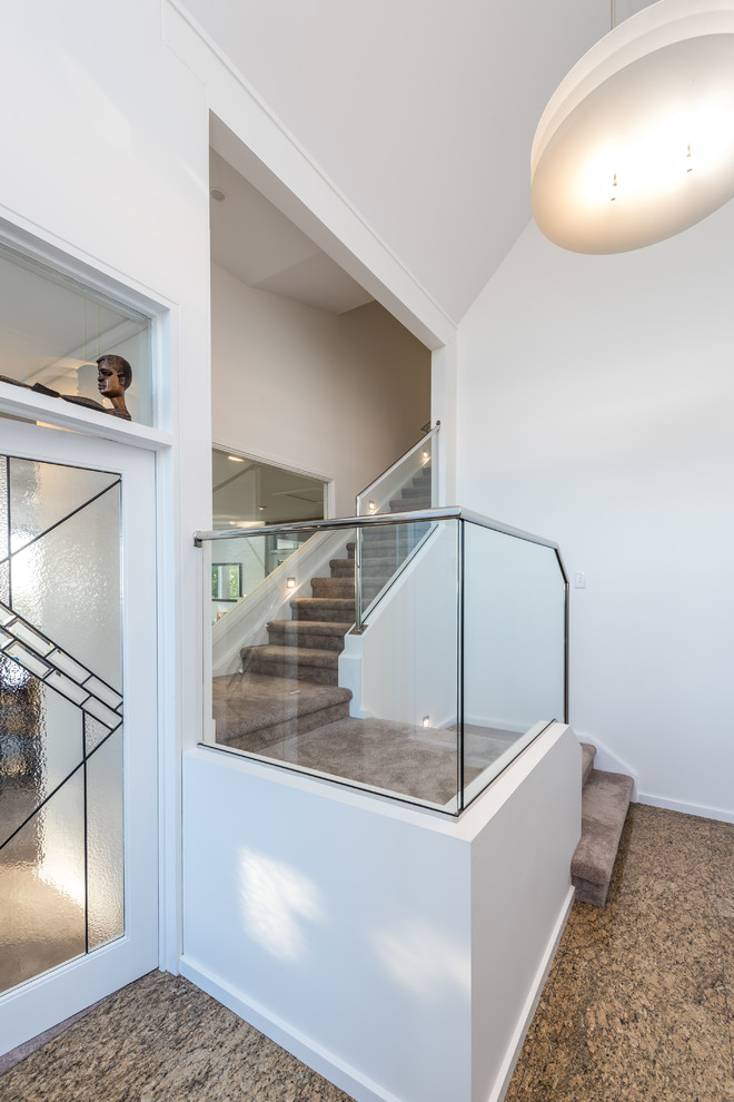 Mid-sized contemporary staircase in Adelaide.