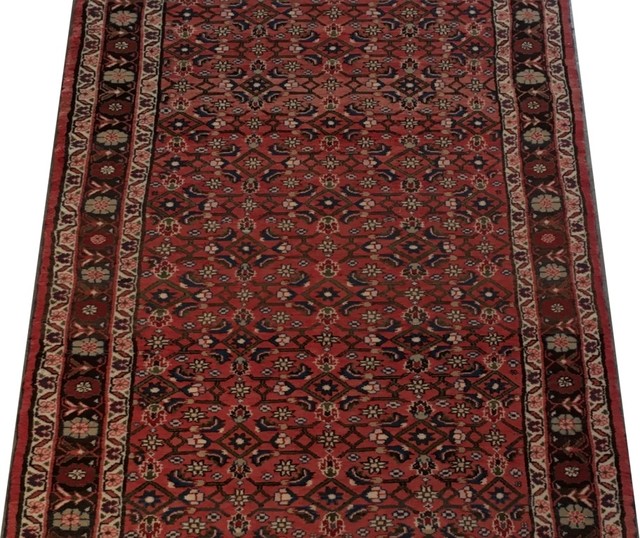 Consigned, Traditional Rug, 3'x11', Hamadan, Handmade Wool