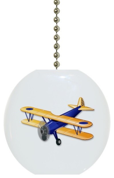 Blue Airplane Ceiling Fan Pull Contemporary Ceiling Fan