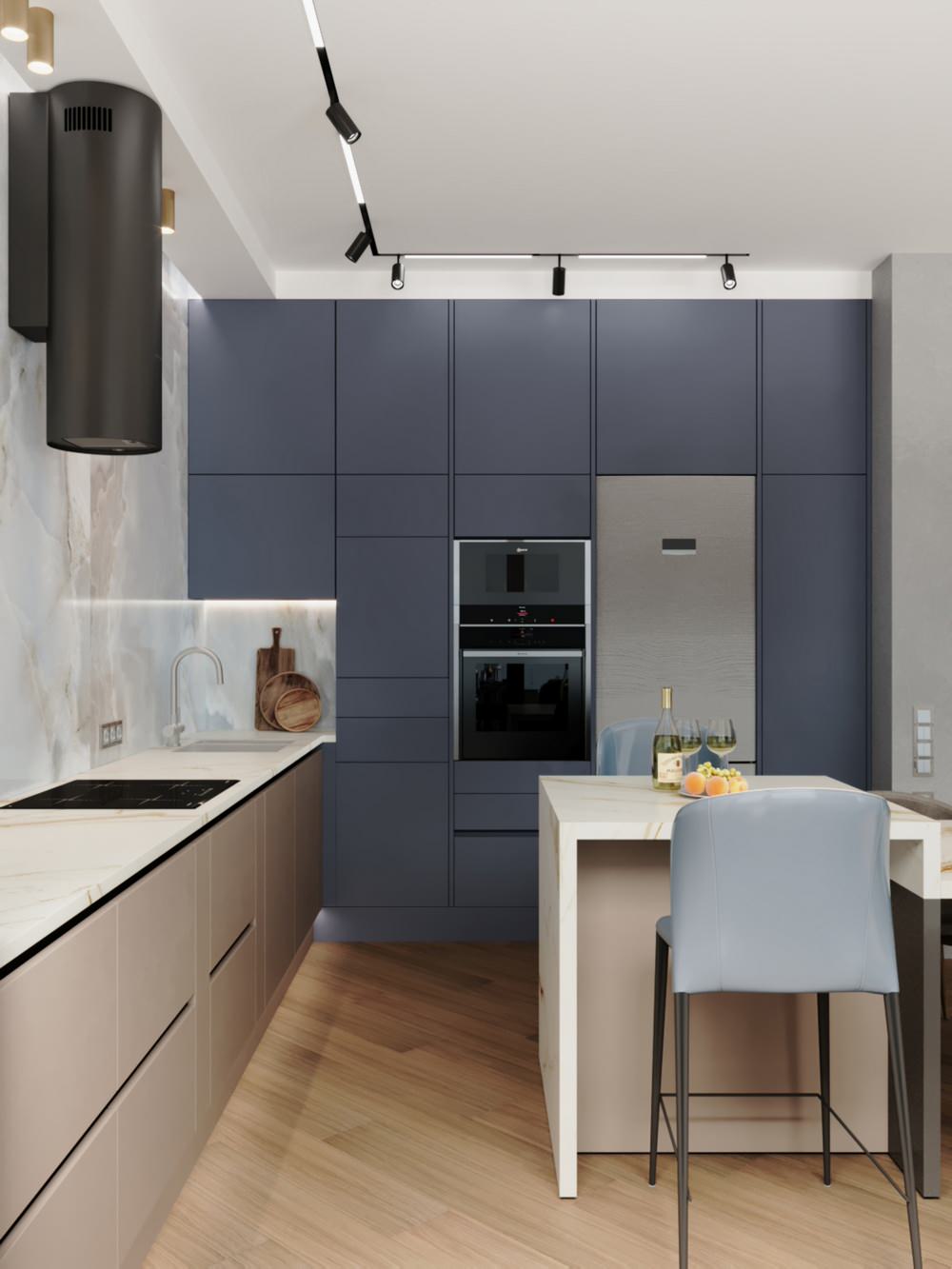 Кухня-гостиная в  ЖК "Filicity"