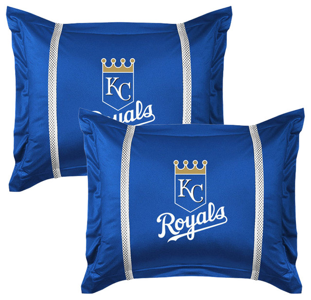 2 Piece Mlb Kansas City Royals Pillow Sham Set Baseball Bedding