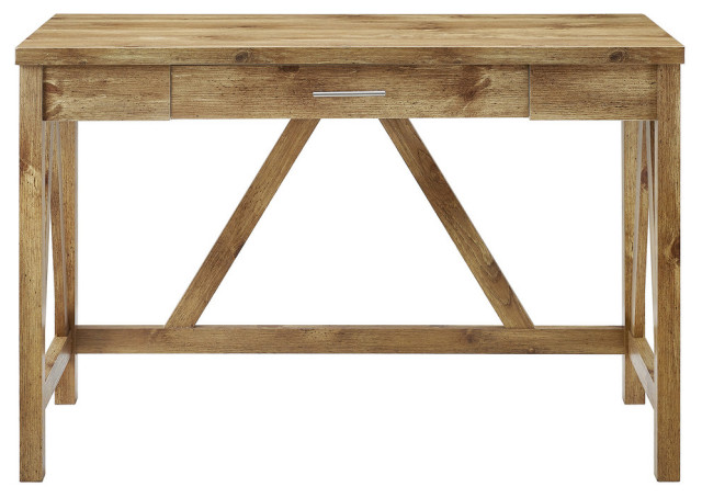 46 Rustic Farmhouse A Frame Computer Desk With Drawer Rustic