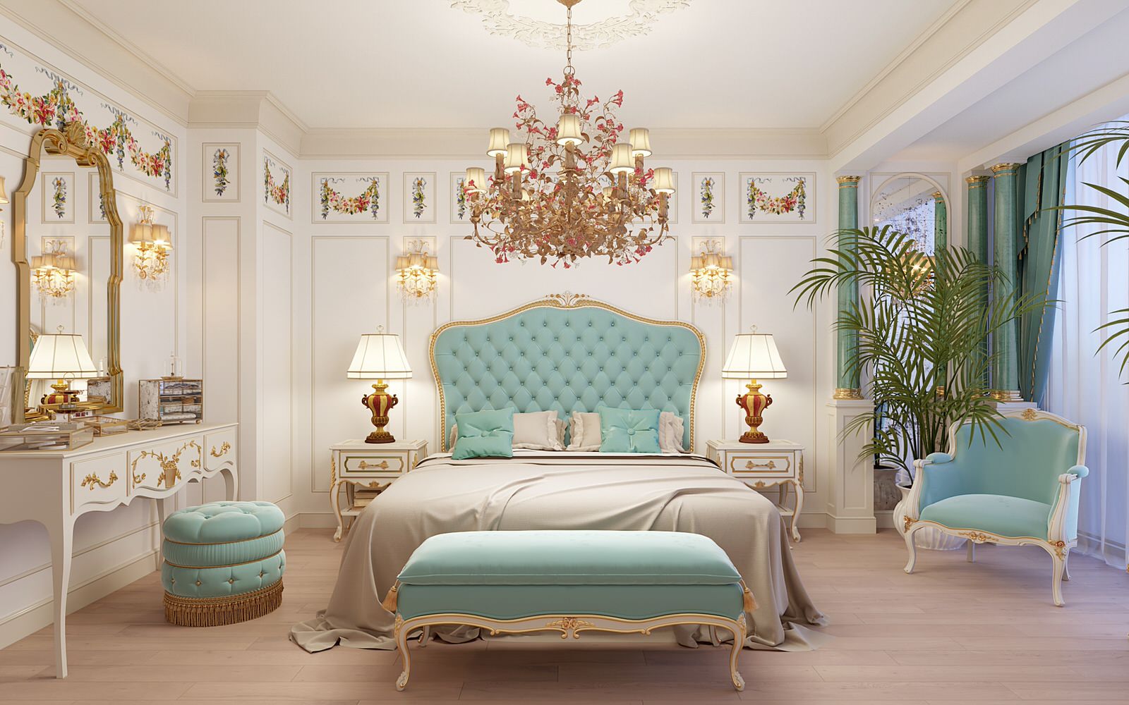 Спальня в классическом стиле
