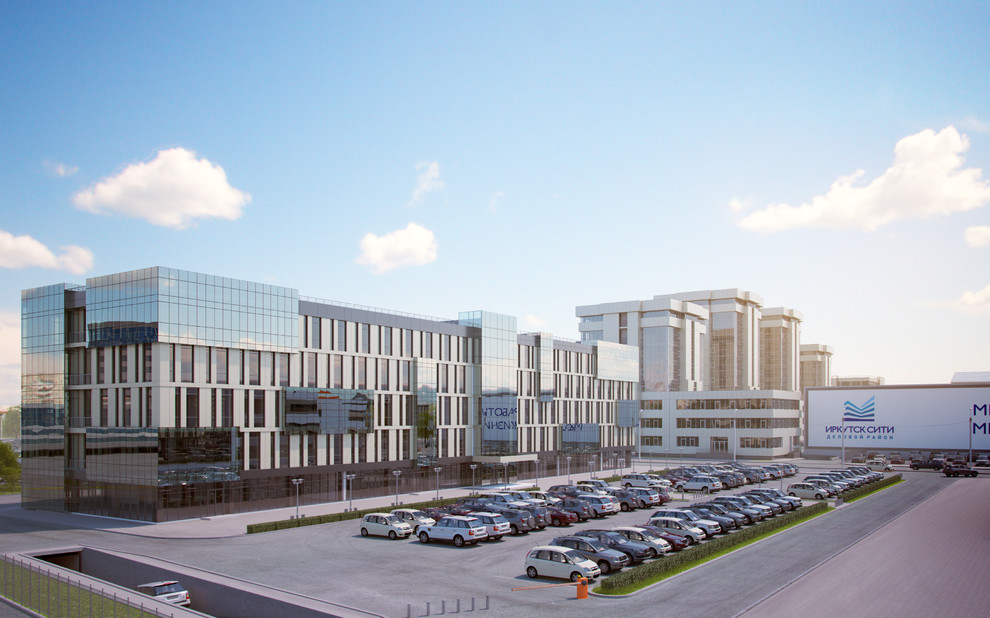 Административное здание со встроенной автопарковкой. Бизнес-центр "ВЕГА"