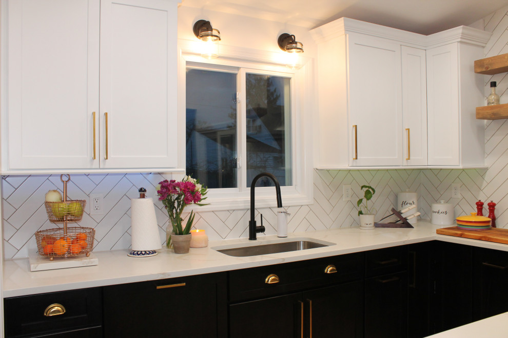 Black and White Kitchen Remodel