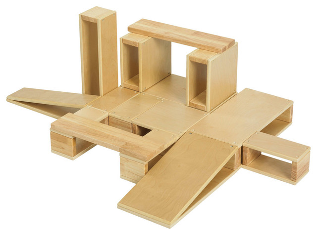 big wooden block set