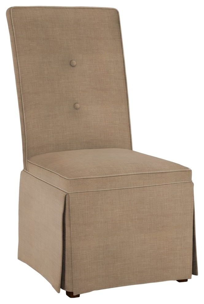 Hekman Woodmark Tara Dining Chair, Very Very Light Brown Transitional Dining Chairs by