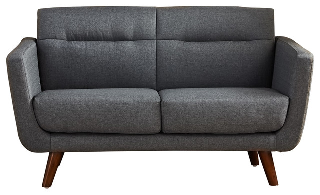 Contemporary Loveseat Grey