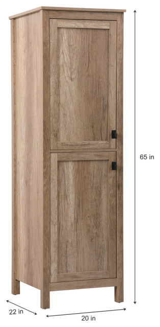 20" Wide Bathroom Linen Storage Freestanding Cabinet - Modern ...