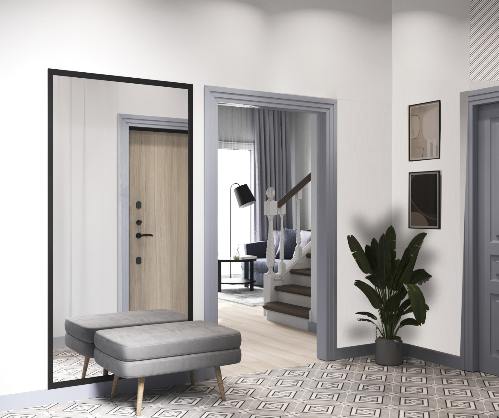 Таунхаус Совушки Кухня-гостиная, прихожая