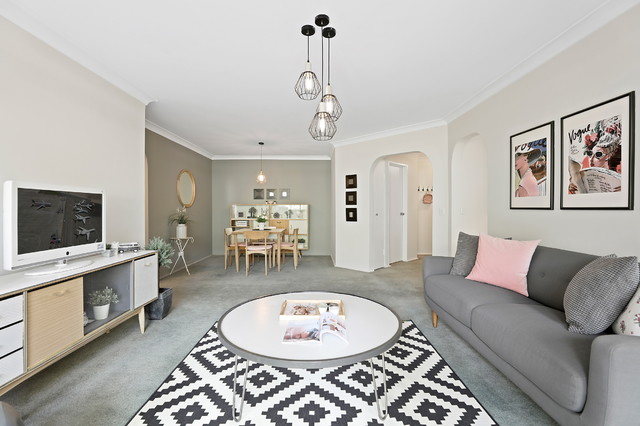 Epping Apartment retro-dagligstue
