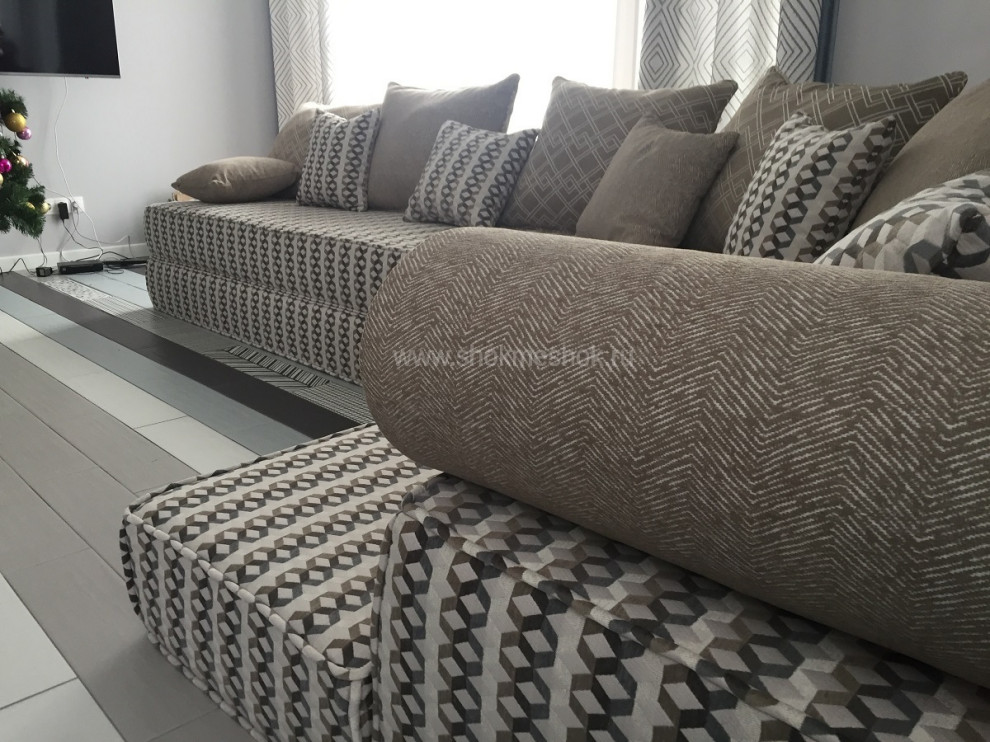 Модульный эркерный диван