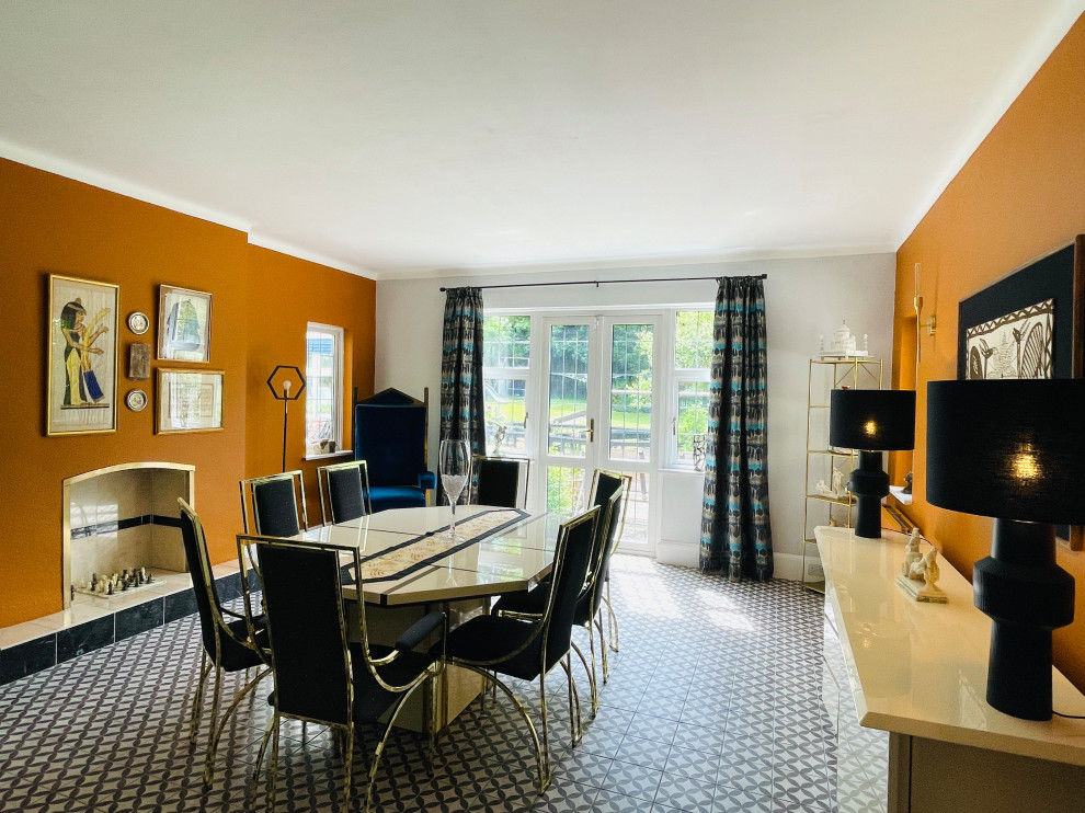 Warm Cinnamon Dining room in Sutton